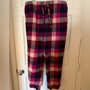 Columbia pink and black flannel lounge pants women’s plus size XXL